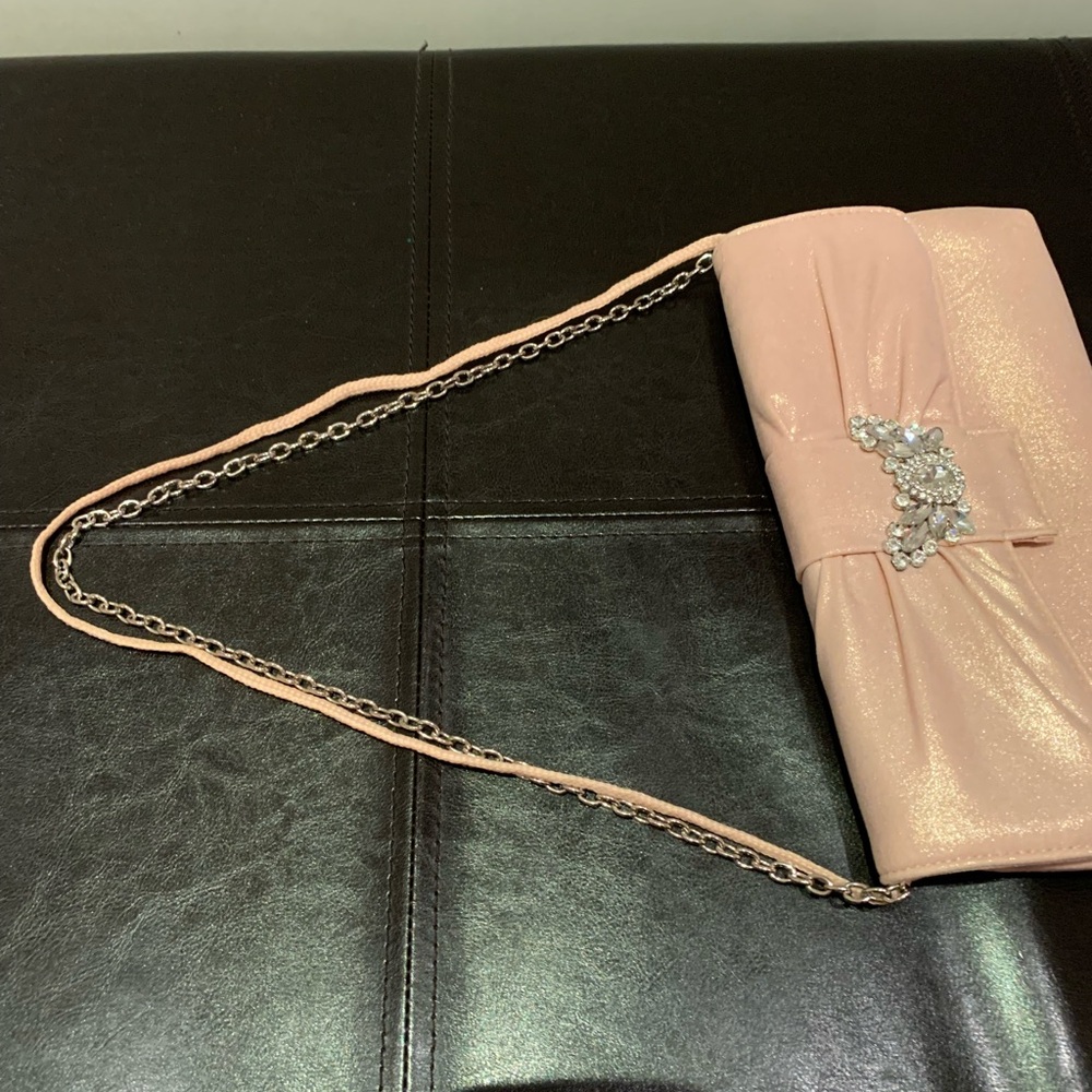 🩷KATE LANDRY PINK BUTTERFLY ENCRUSTED EVENING CLUTCH!NWOT EXCELLENT CONDITION! - Picture 6 of 12